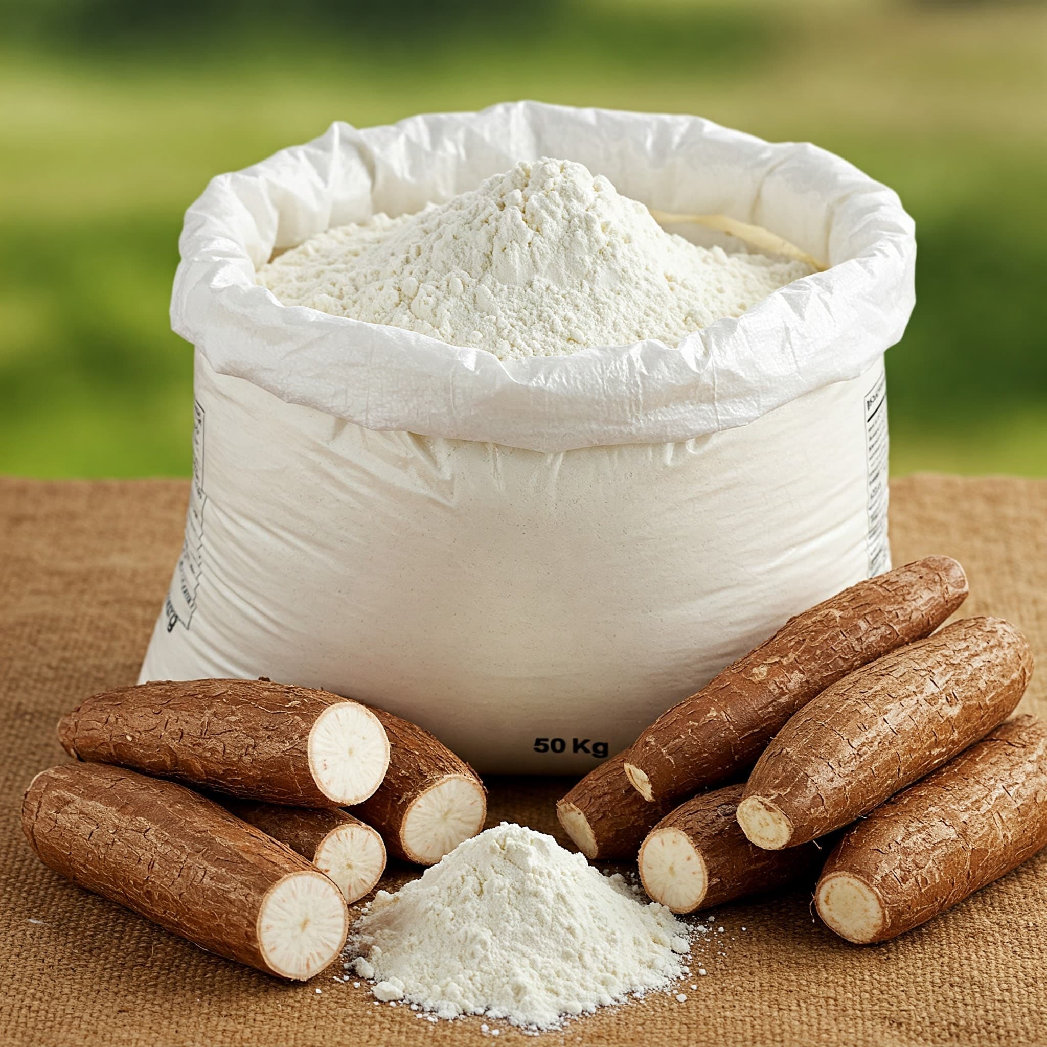 Sacchetto di farina di manioca (credito: Sahel Agri-Sol)