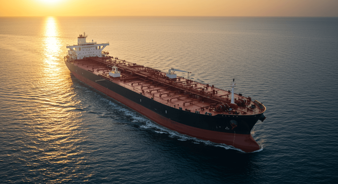 Une cargaison de pétrole brut (image générée par l'IA).