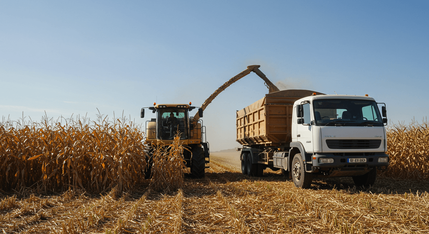 Maize harvest in Argentina (AI-generated image)