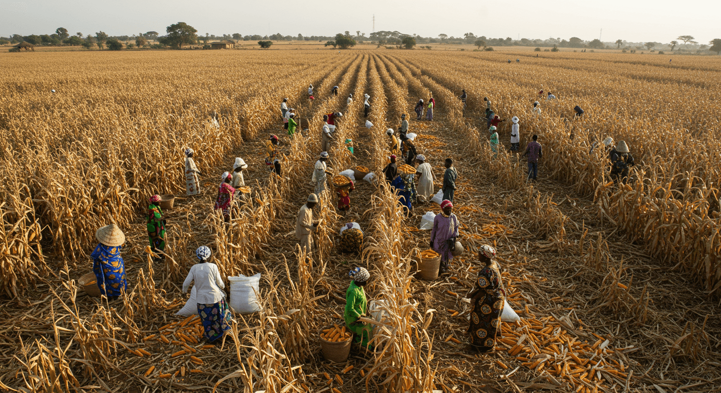 Maize harvest in Mali (AI-generated image)